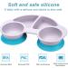 Silicone Divided Toddler Plates - Non Slip Suction Plates for Kids | BPA-Free, FDA Approved Baby Dinner Plate with Utensils (New Car Gray) - Buy Online on GoSupps.com