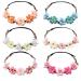 CTForest 6 Pieces Daisy Flower Headband Wedding Hair Wreath Flower Wreath Hair Perfect for On the Go or as a Gift (6 Styles)
