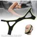 Special Triangular Design Chin Strap for Snoring Prevention - Black Fluorescent Green Edge - Buy Online on GoSupps.com