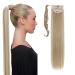32 inches Super Long Straight Wrap Around Ponytail Hair Extension Clip in Ponytail Hair Extensions Hairpiece for Women Sandy Blonde & Bleach Blonde