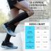 Medical Grade 30-40mmHg Compression Socks for Men & Women - Knee High Support Socks for Running, Hiking - 1-2 Pack (Black, L-XL) - Buy Online on GoSupps.com