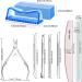Manicure Nail File Kit Nail Cuticle Remover Kit Nail File and Buffer Set with Double-Sided Nail Files/Polishing Files/Cuticle Nippers/Pusher/PeelerToenail File - Buy Online on GoSupps.com