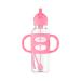 Dr. Brown s  Milestones  Narrow Sippy Straw Bottle with 100% Silicone Handles  8oz/250mL  Pink  1 Pack  6m+ 1 Pack  Pink