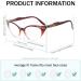 Eyekepper Cateyes Women's Reading Glasses - Red-Transparent 2.50 | Stylish & Comfortable International Shipping - Buy Online on GoSupps.com