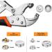 Sopnom Heavy Duty Snap Fasteners Tool Adjustable Snap Buttons Kit Tool Vice-Grip Tool  Includes 10 Sets 15mm Snaps for Boat Cover  Replacing Metal Snaps  Repairing Boat Covers  Canvas  Sewing  Tarps Black - Buy Online on GoSupps.com