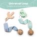 Personalized Tyry.hu Pacifier Chain with Name - 2 Pack Blue & Green Cotton Clips for Boys & Girls - Perfect Baby Gift - Buy Online on GoSupps.com