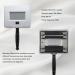 Elitzia Portable Beauty Salon Wood Lamp - USA Stock Facial Skin Care Analyzer | 3X Magnifying Lamp with Plastic Slide Cover ETSP023 for Flawless Skin Care - Buy Online on GoSupps.com