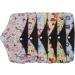 ROSENICE Reusable Bamboo Charcoal Cloth Menstrual Pads 5pcs - Washable & Breathable - 25x18cm - Random Color - Buy Online on GoSupps.com