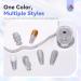 Saviland Trendy Chrome Nail Powder 1g - Holographic Silver Magic Mirror Pigment for DIY Nail Art Salon - Includes Sponge for Easy Application - Buy Online on GoSupps.com