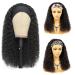 IVCoco Deep Curly Headband Wig 20 10A Grade Brazilian Human Hair 180% Density Natural Color - Pack of 1 | Machine Made for Black Women - Buy Online on GoSupps.com