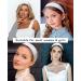 Wecoe White Silk Satin Headband - 1.6 Inch Wide Non-Slip Fashion Hair Band for Women & Girls | DIY Holiday Hair Accessory | Gift Idea - Buy Online on GoSupps.com