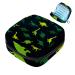 Portable women's binding-up bags menstrual cup pocket female menstrual pads bags for teenage girls tampons for the first period dinosaur-green footprint