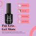 Beetles Nail Foil Glue Gel Set - 2 Bottles 15ML with 20PCS Flower Butterfly Stickers - Nail Transfer Glues for Manicure Art - LED Lamp Required - Soak Off Clear - Buy Online on GoSupps.com