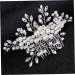 FRCOLOR 1pc Flower Crystal Ab Rhinestones Wedding Headpiece Metal Hair Claw Clips Crystal Vintage Bridal Hair Clips Silver Barrettes Hair Accessories Tiara Manual Bride Comb - Buy Online on GoSupps.com