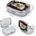 Pill Box Bald Eagle Print - 2 Compartment Decorative Metal Medicine Organizer for On-the-Go | Portable Pill Case for Pocket or Purse - Buy Online on GoSupps.com