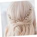 Angoily Bride Hair Braiding Hair Comb Pearl Headpiece for Wedding Gold Hair Comb Floral Hair Clips Bridal Hair Pin Rhinestone Hair Clip Bridesmaid Twist Flower Alloy Material - Buy Online on GoSupps.com