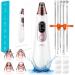 2023 Newest Blackhead Remover Pore Vacuum, Electric Acne Extractor Pore Vacuum - Rechargeable Pore Cleanser - at-Home Facial Beauty Device with LED Screen & 4 Probes & 3 Modes for Men and Women White