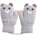 Kids Toddlers Knitted Gloves Mittens with String | Boys Girls Magic Stretch Mittens | Thick Fleece Lined Baby Infant Winter Warm Mittens | Cartoon Cosy Full Finger Gloves | Xmas Gift | Ages 0-3 | B-grey - Buy Online on GoSupps.com
