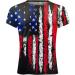 Men's Distressed American Flag Patriotic T-Shirt - Khaki, 3X-Large - Buy Online on GoSupps.com