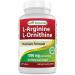 Best Naturals L-Arginine L-Ornithine - 1000mg per Serving - 120 Tablets - Non-GMO & Gluten Free (120 Count (Pack of 1))