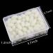 Orootl Glow Beads Fishing Saltwater - 100 Hard Plastic Light Beads | Green & White Oval EI Pearls Bait Fishing Tools - Buy Online on GoSupps.com
