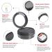 Leak-proof Denture Cup Retainer Case with Strainer Basket - Black, for Traveling - Men & Women - Buy Online on GoSupps.com