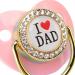 Alomejor Baby Pacifier - BPA Free Silicone Pacifier with Rhinestone Design for 6-18 Months (Pink) - Buy Online on GoSupps.com
