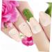 Gogogmee 1 Set Nail Patch Fake Nails with Glue French Decor Nails Decoration Nail Embellishments False Nails with Glue Nail Decals Nail Salon Supplies Sticker Plastic Full Coverage X4 Pink - Buy Online on GoSupps.com