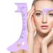 Kumprohu Brow Mapping Ruler | Silicone Eye Liner Guide Eye Brow Stencils | Eyebrow Shaping Ruler Eye Makeup Aid Brow Measuring Tool for Beginners Eye Liner Eyelash Eyebrow Purple