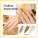 Buy Mizhse Gold Metal Powder Liquid Nail Chrome Glitter - 10ml Golden Nail Gel & Mirror Polish for Stunning Nails - Buy Online on GoSupps.com