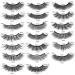False Eyelashes 20 Pairs Textured Natural Fluffy Boosted Wispy Lashes False Eyelashes Thick Long Messy False Eyelashes - Buy Online on GoSupps.com