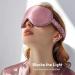 LitBear 100% 22 Momme Mulberry Silk Sleep Mask | 3D Contoured Eye Mask for Men & Women | Soft Breathable Adjustable Light-Blocking Sleeping Mask (Bean Pink - Buy Online on GoSupps.com