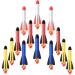 TDDL 14 pieces rocket toys for children rockets foam spare rockets rocket air pressure outdoor toys gifts for 3-12 years young girls