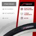 Fincci 700x35c Foldable Tire Pair with 1mm Antipuncture Protection - Pack of 2 Black - Buy Online on GoSupps.com