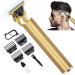 T Blade Trimmer for Men 2024 Upgraded Zero Gapped T-Blade Close Cutting Hair Clippers for Men Cordless Rechargeable Trimmers for Haircut Beard Shaver Barbershop Gold