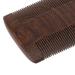 Beard Comb - Professional Black Sandalwood Double-Sided Fine Teeth Lice Removal Grooming Tool for Men | International Shipping Available - Buy Online on GoSupps.com