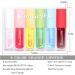 HSLFUAI 6 Pieces Fruit Flavoured Plumping Lip Oil Nourishing Lip Balm Lip Filler Gel for Dry Lips Moisturising Moisturizing and Waterproof - Buy Online on GoSupps.com