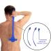 Back Hair Razor for Men - Ergonomic 2-in-1 Silicone Handle | Flexible Anti-Slip Grooming Tool for Adults | Blue Care & Massage - Buy Online on GoSupps.com