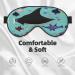 FoRes Manta Ray Fish Print Eye Mask - Light Blocking Adjustable Sleep Mask for Deep Rest | Unisex - Buy Online on GoSupps.com