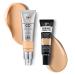 IT Cosmetics CC+ Cream with SPF 50+ Natural Finish Full Coverage Foundation (Light Medium Warm - 1.08 fl oz) & Bye Bye Undereye Concealer Anti-Aging Makeup (21.5 Medium Nude- 0.4 fl oz)