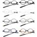 VEVESMUNDO Flexible Round Reading Glasses Set for Men & Women - 8 Pcs 2.0x Bendable Eyeglasses - Buy Online on GoSupps.com