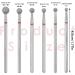 Sibba 6pcs Cuticle Drill Bit Set Flame Stainless Steel Bit with Case Manicure Pedicure Diamond Drill Polishing File Grinding Heads Tools Metal Professional Carbide Remover Bits Acrylic Gel Nails Round 6pcs Round End - Buy Online on GoSupps.com