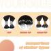 Youngsee Ombre Microring Hair Extensions - Real Remy Hair Brown Medium-Brown 50g 35cm Loop Extensions - Buy Online on GoSupps.com