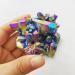 Home Decoration Electroplating Seven Rainbow Colorful Crystal Cluster Ornaments Original Stone Crystal Cluster Crystal (Size : 120g) - Buy Online on GoSupps.com