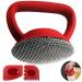 Onewly Cast Iron Scrubber and Scraper, Steel Wool Scrubber Stainless Steel Scrubber, Chain Mail Scrubber Cast Iron for Cleaning Dishes, Stock Pots, Pans, Griddles, Grills