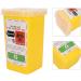 Sharps Disposal Container Disposal Blade Container Barbershop Hair Salon Shaving Knife Blade Disposal Collect Box for Home and Professional use(yellow) - Buy Online on GoSupps.com