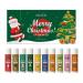 10 Pack Natural Lip Balm Bulk - Christmas Lip Balm Bulk Care Product with Vitamin E and Coconut Oil - Moisturizing Anti Cracking Personal Care