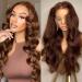 MISSJAY 20 Inch 13x4 Chocolate Brown Lace Front Wigs Human Hair Colored HD Transparent Lace Wigs 180 Density Body Wave Human Hair Wigs for Black Women Pre Plucked with Baby Hair 13x4 Chocolate Brown 20 Inch