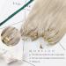 Moresoo Microring Extensions Real Hair Remy Blond - Cold Fusion Hair Extensions #60 50g 55cm - Premium Platinblond Microring Loop Extensions - Buy Online on GoSupps.com
