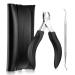 SZQHT Nail Clippers for Ingrown or Thick Toenails Trimmer Precision Surgical Grade Stainless Steel Includes Safety Tip Cover